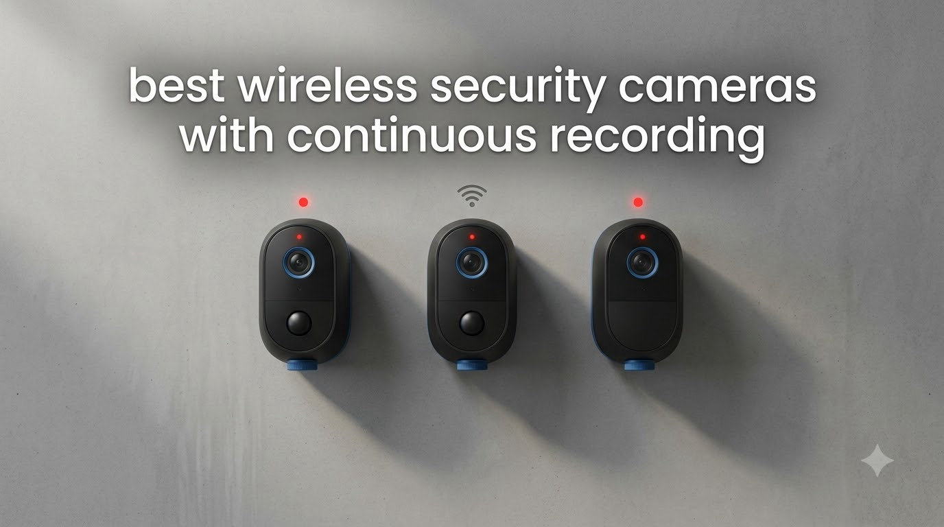 best wireless security cameras with continuous recording