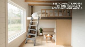 best compact ladders for tiny home loft access without wheels