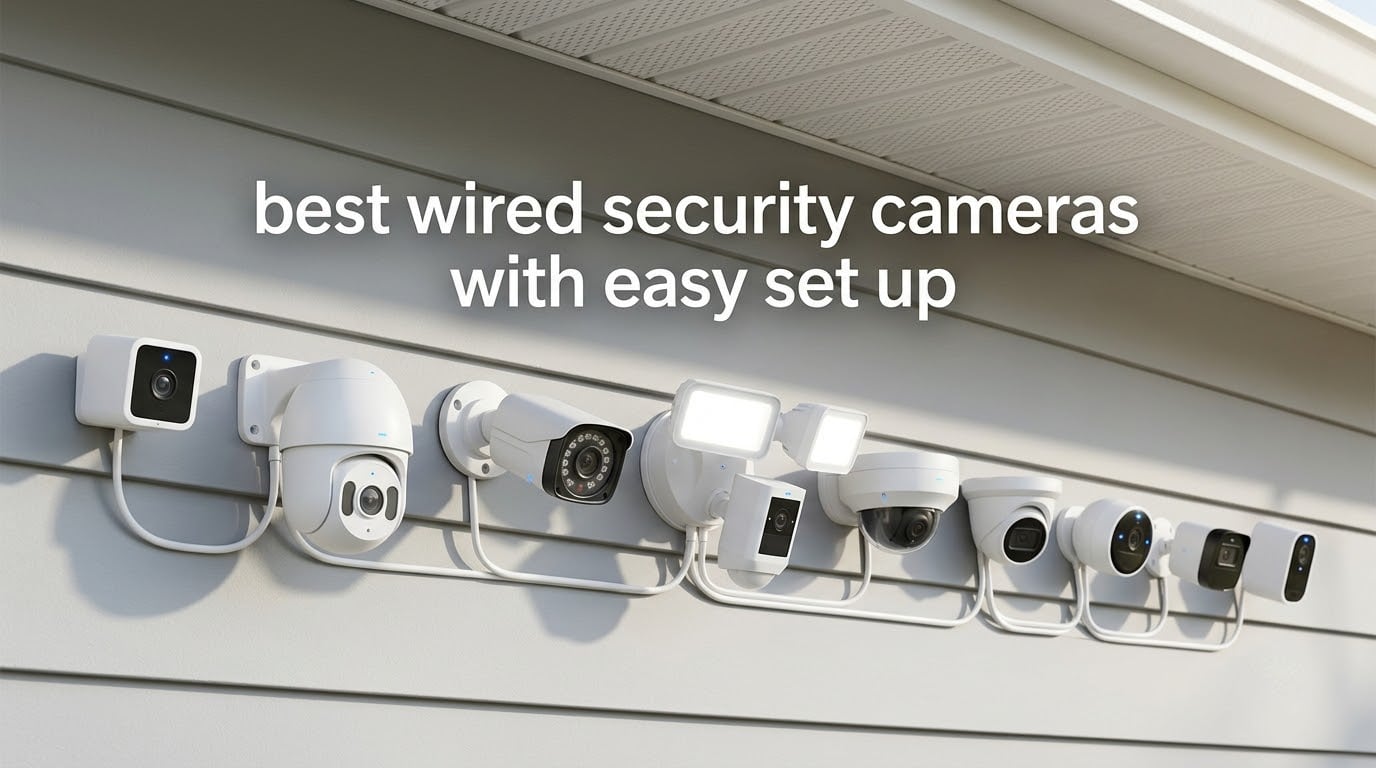 best wired security cameras with easy set up