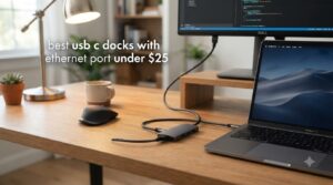 best usb c docks with ethernet port under $25