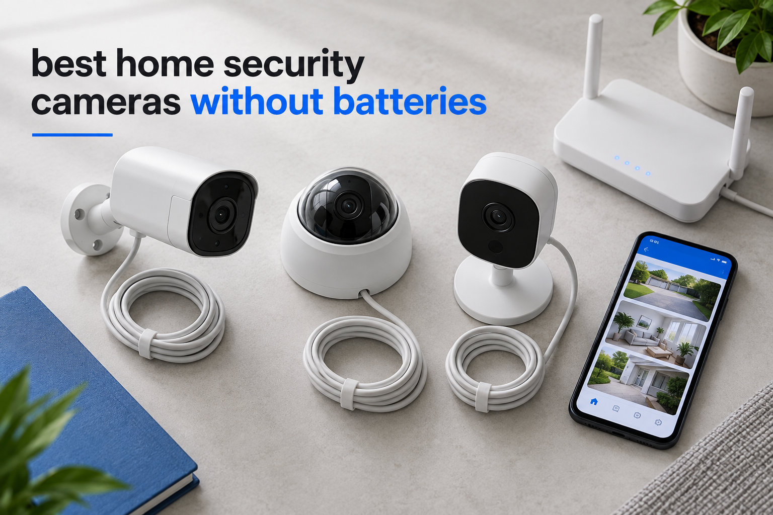 best home security cameras without batteries