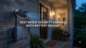 best wired security cameras with battery backup