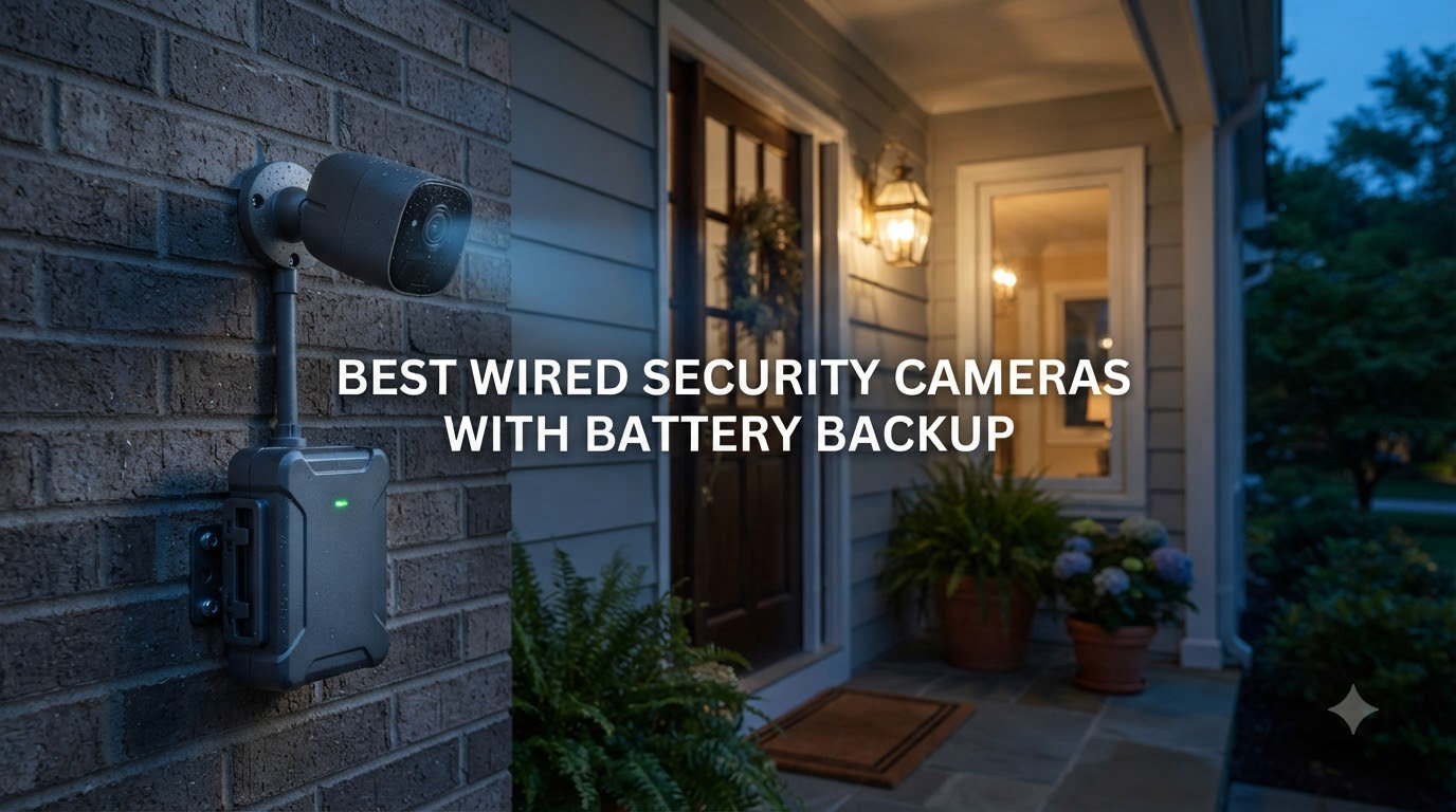 best wired security cameras with battery backup
