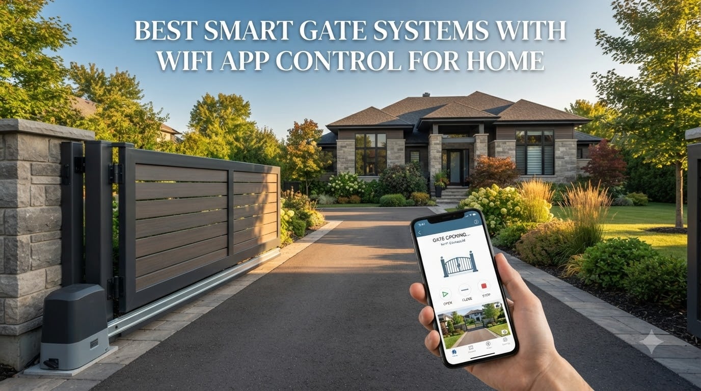 best smart gate systems with wifi app control for home