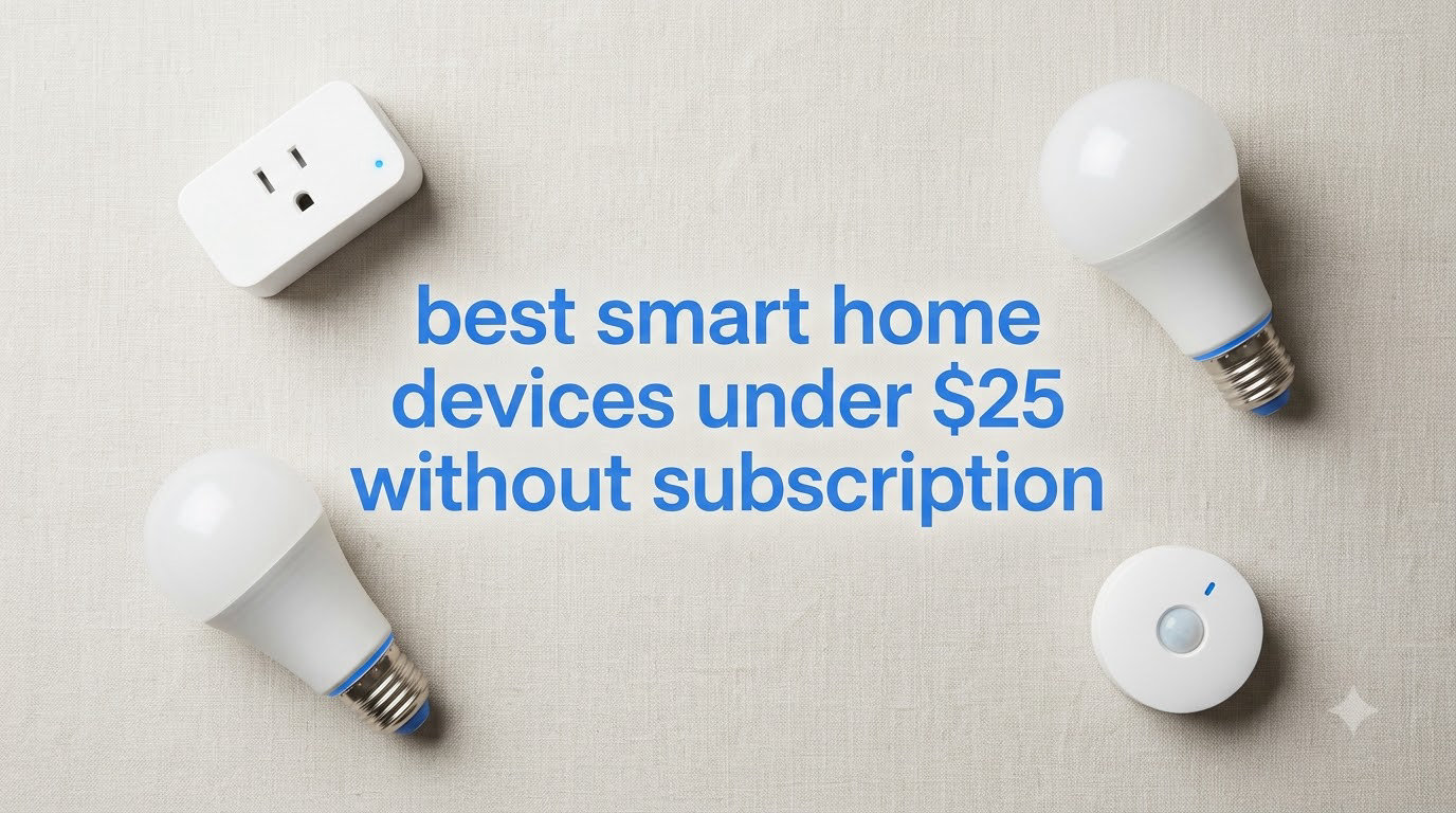 best smart home devices under $25 without subscription
