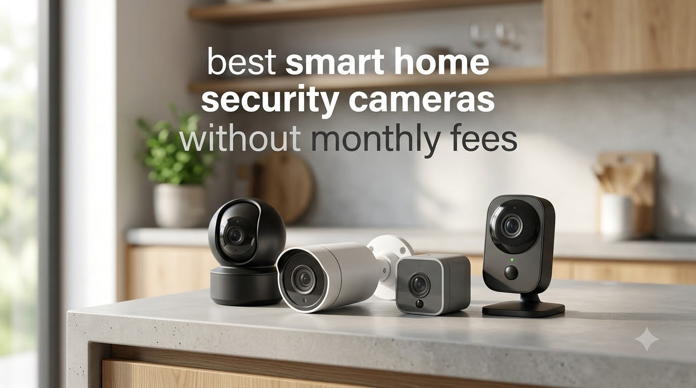 best smart home security cameras without monthly fees