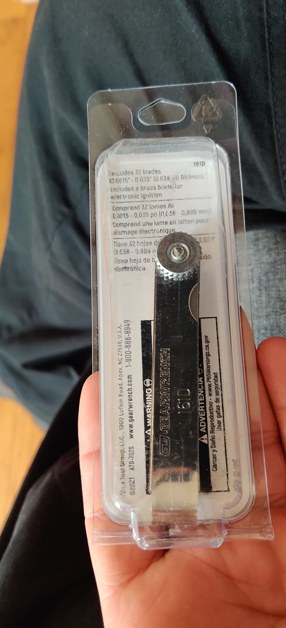 GEARWRENCH 32 Blade Deluxe SAE/Metric Feeler Gauge | 161D customer photo 1