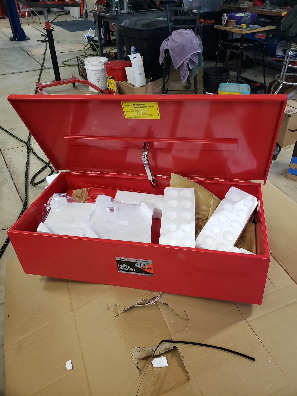 AFF 40 Gallon Parts Washer - Industrial-Duty customer photo 2