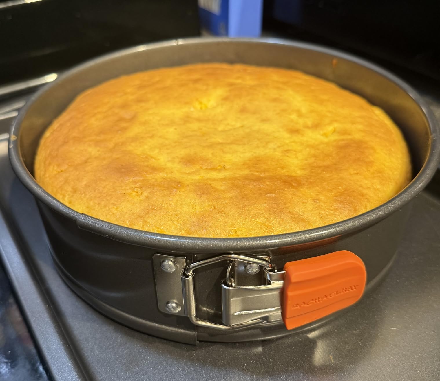 Rachael Ray Oven Lovin' Nonstick Bakeware Springform Baking Pan/ Springform Cake Pan / Cheesecake Pan With Grips, Round - 9 Inch, Gray customer photo 2