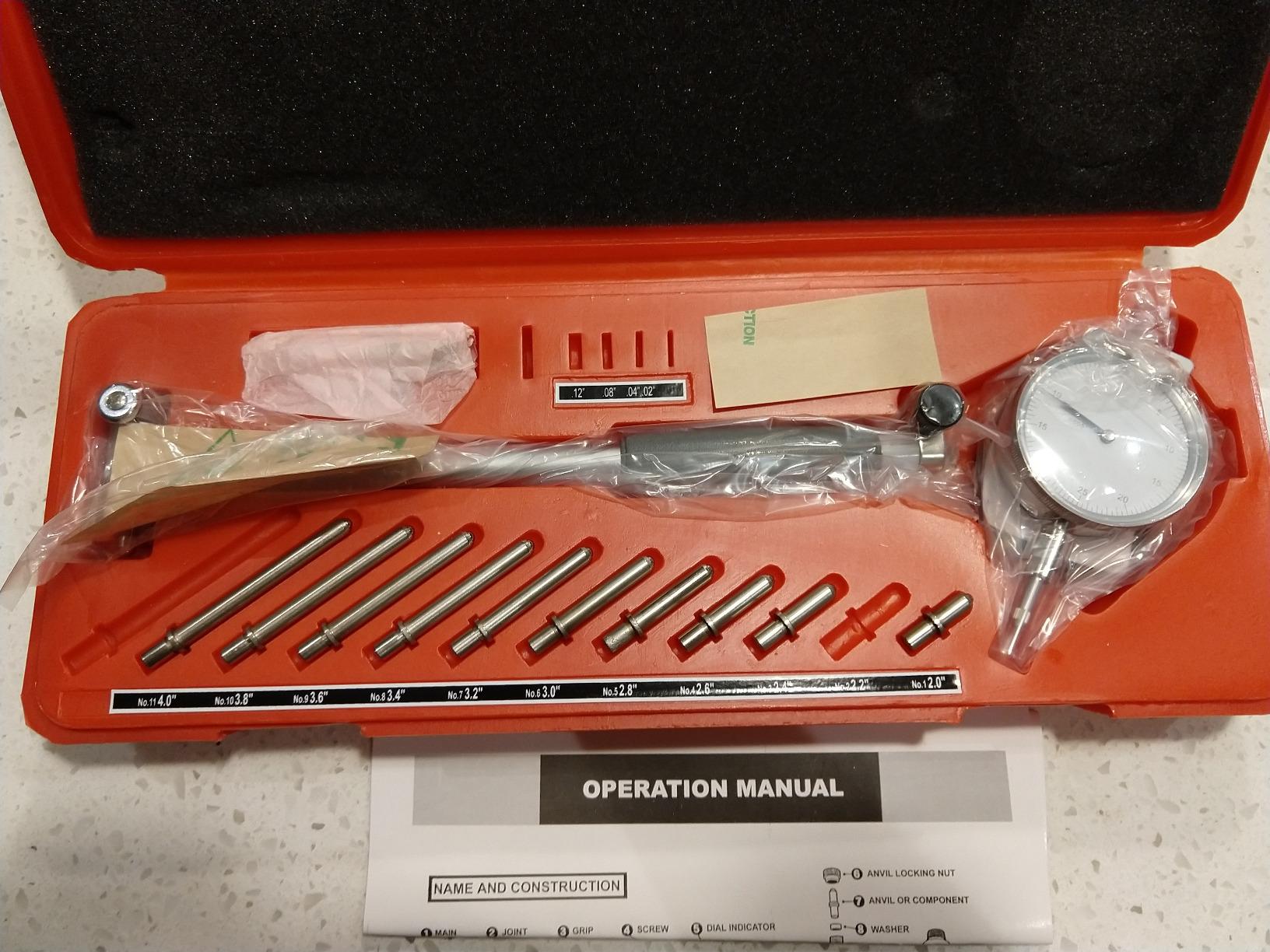 HFS 2-6 inch Dial Bore Gauge Set, 0.0005 inch Graduation, 6 inch Measuring Depth customer photo 2