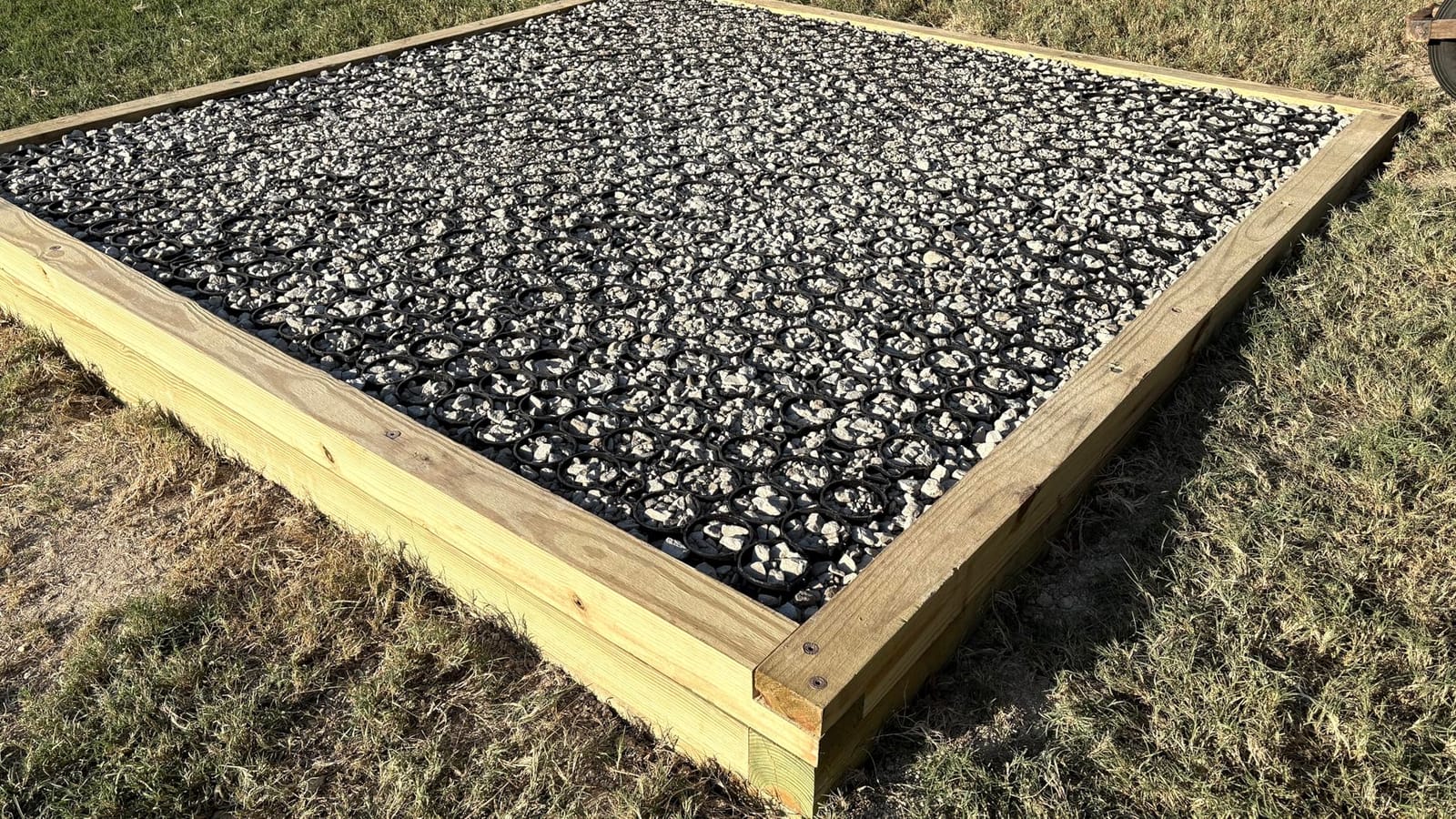 TRUEGRID | PRO LITE Permeable Paver | Driveway, Grass, Shed Base, Patio, RV Pad, Gravel, DIY Outdoor | 120,000 lb Load Class | All-Weather | Easy Install | Pack of 18 (72 Square Feet) customer photo 1