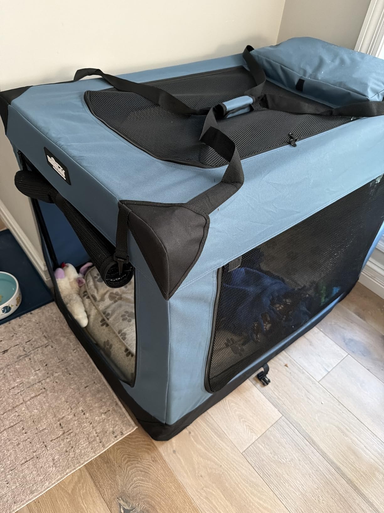 EliteField 3-Door Soft Dog Crate with Bed & Carrying Bag (2-Year Warranty) customer photo 1