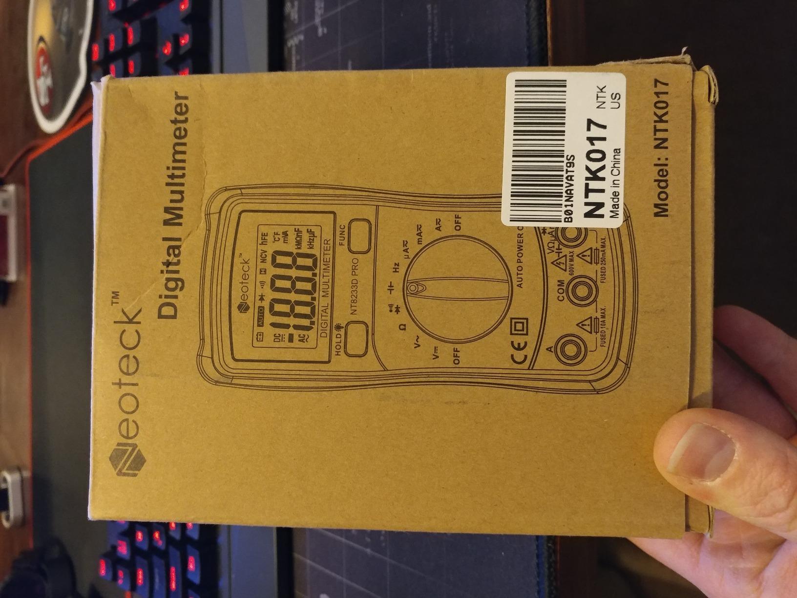 Neoteck Auto-Ranging Digital Multimeter with Backlit LCD,2000 Counts customer photo 1
