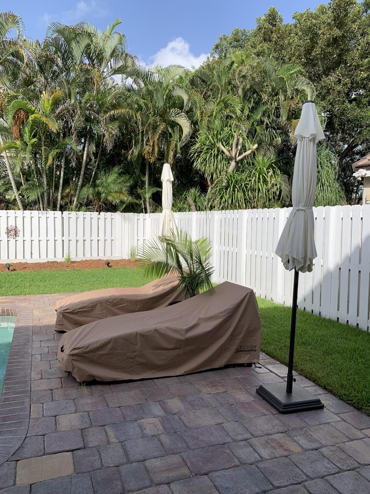 ULTCOVER Outdoor Chaise Lounge Cover 2 Pack, 84L x 32W x 32H in customer photo 2