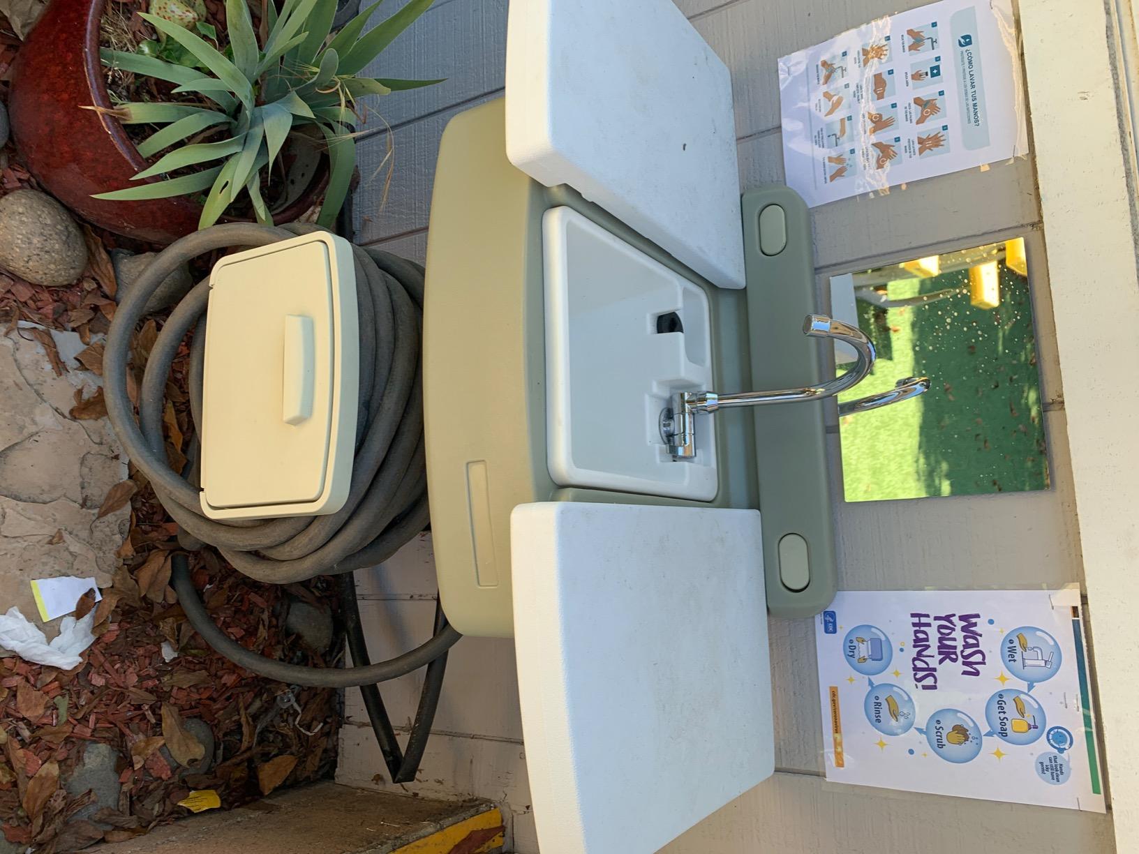 BrylaneHome Outdoor Garden Sink With Hose Holder customer photo 1