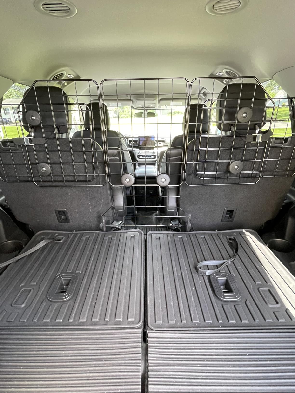 KOOLTAIL Dog Car Barrier - Front Seat Pet Vehicle Barriers Adjustable Steel,Safety Guaranteed Dogs and Passengers for Cars＆SUV's, for Small and Medium Dogs customer photo 2