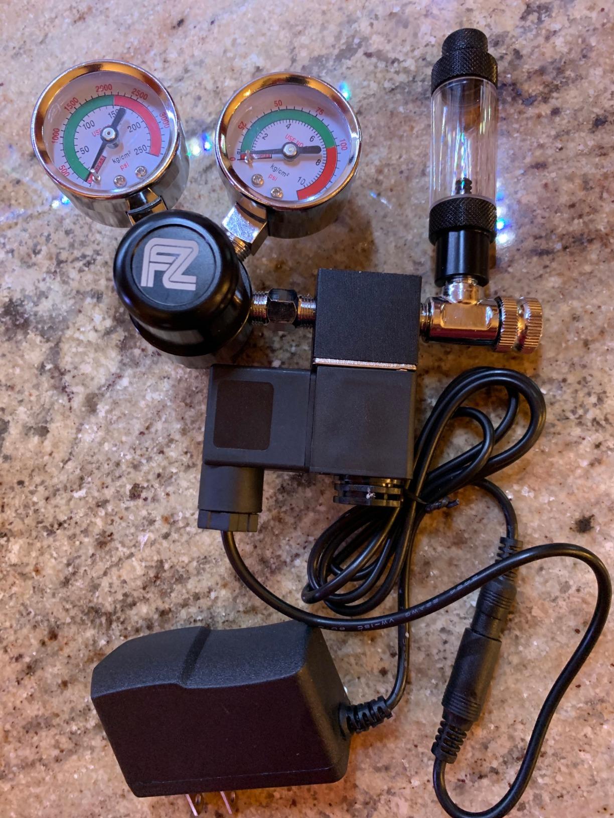 FZONE Aquarium Co2 Regulator DC Solenoid with Bubble Counter and Check Valve Plant Grow DIY CO2 System CGA320 Side Open Cylinder customer photo 1