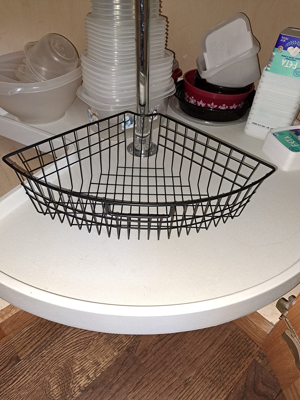 Leeden Lazy Susan Wire Can Organizer for 24in, 1/4 Wedge, 4 Pack customer photo 2