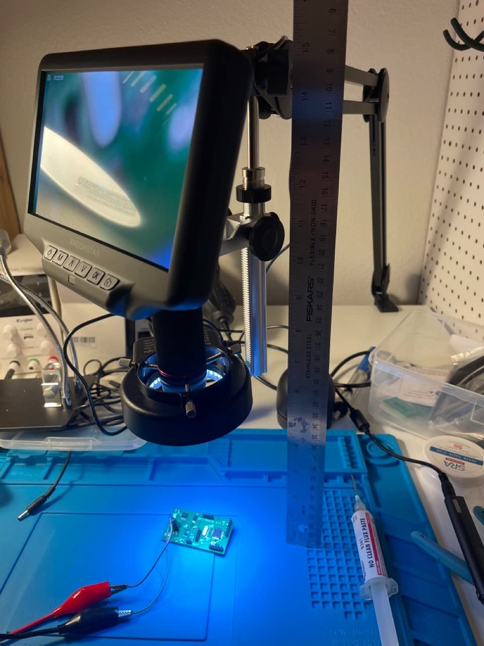 Andonstar AD407 3D HDMI Soldering Digital Microscope customer photo 2