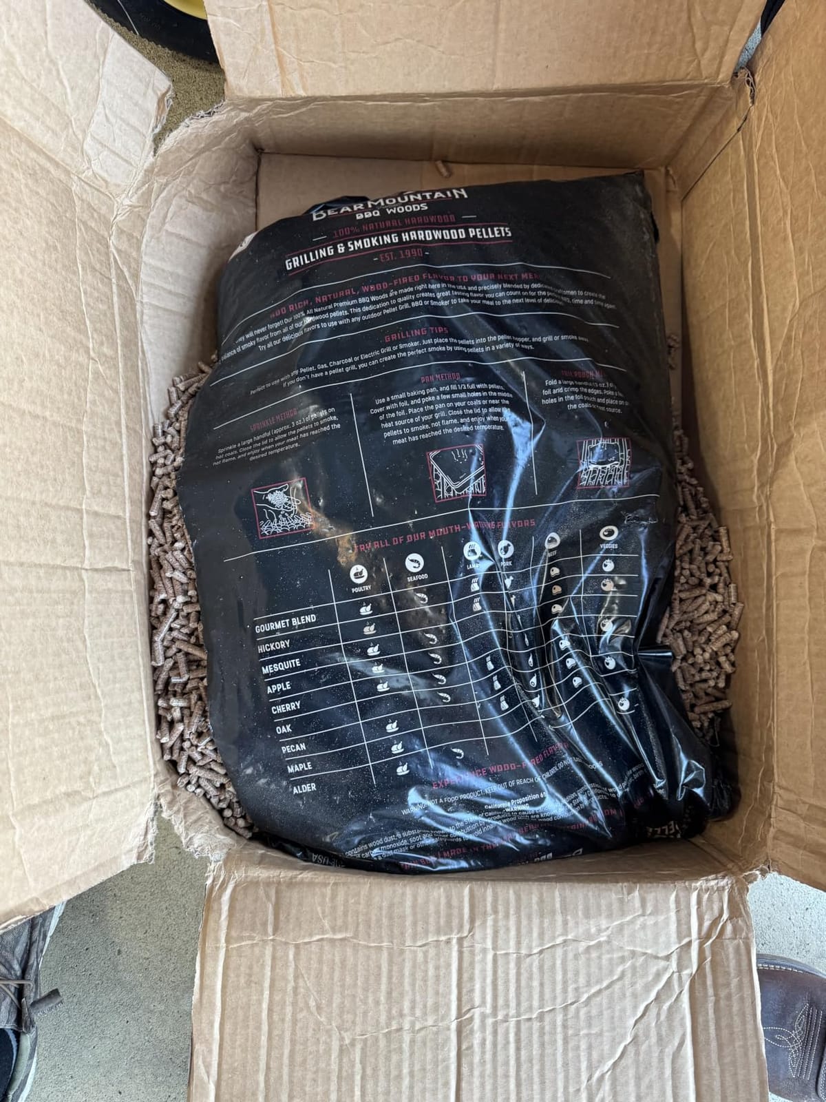 Bear Mountain Hickory Wood Pellets for Smoker and Grill, 40lb Bag customer photo 2