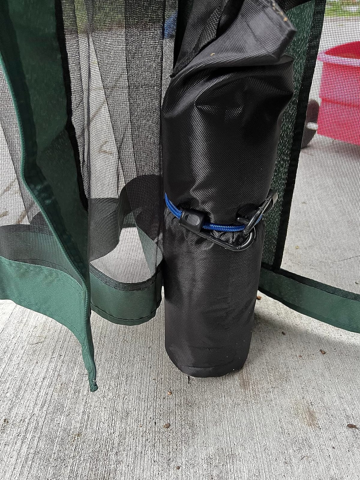ABCCANOPY 150 LBS Extra Large Canopy Sand Bags, 4-Pack, Black (Without Sand) customer photo 2