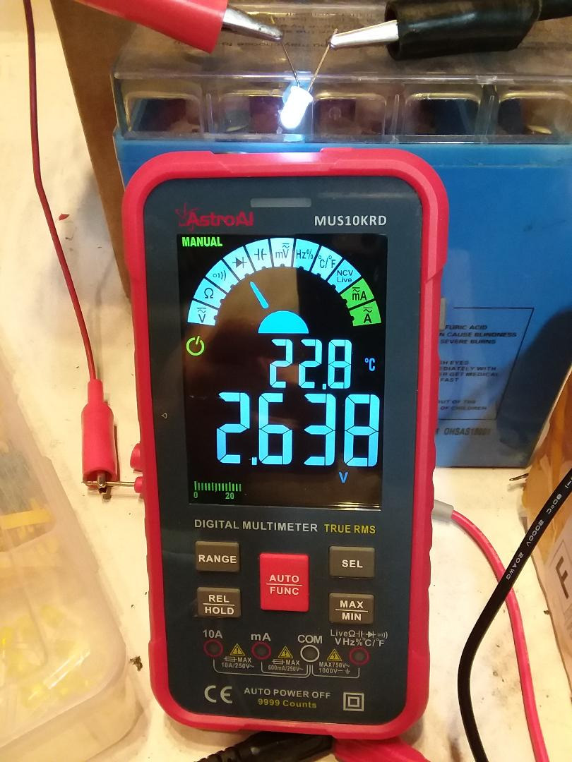 AstroAI Multimeter Tester 10000 Counts TRMS Auto-Ranging Color LCD Screen Digital Volt Meter, Fast Accurately Measures Voltage Current Amp Resistance Continuity Duty-Cycle Capacitance Temperature customer photo 2