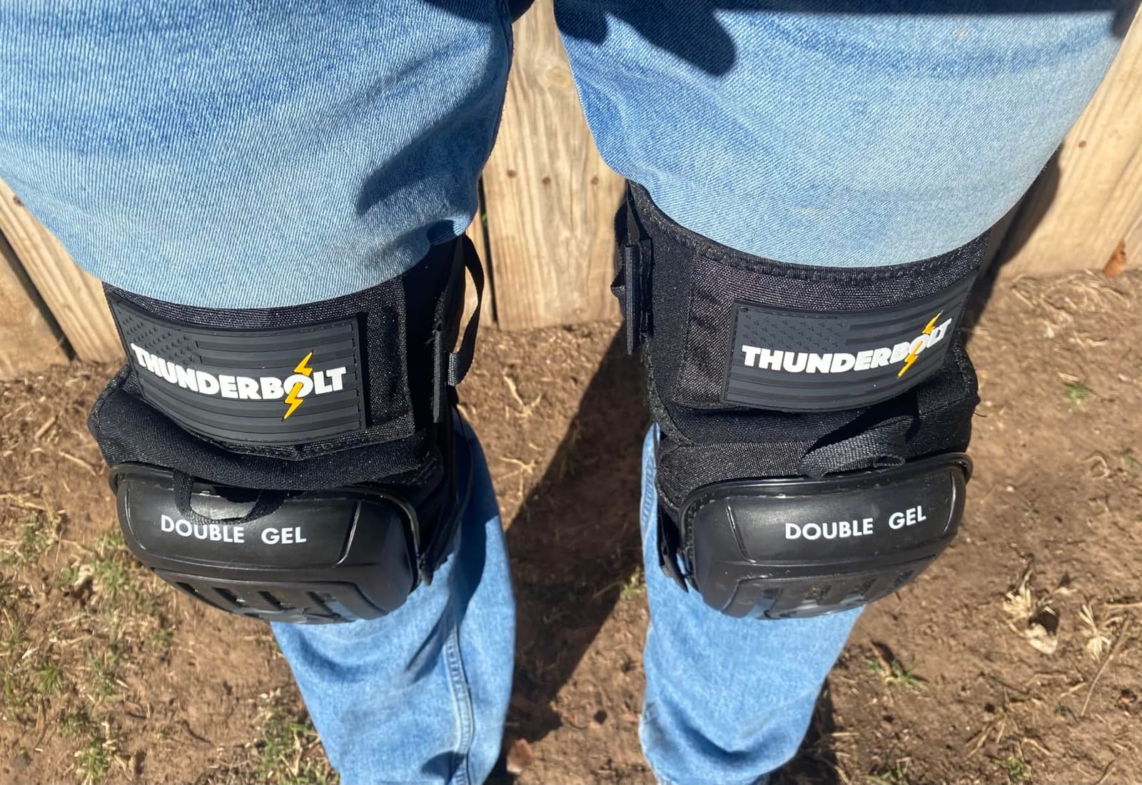Thunderbolt Knee Pads for Men Construction Knee Pads for Work for Men and Women with Double Gel for Gardening Flooring Roofing Heavy Duty with Extra Thick Foam and Strong Adjustable Non-Slip Straps customer photo 2