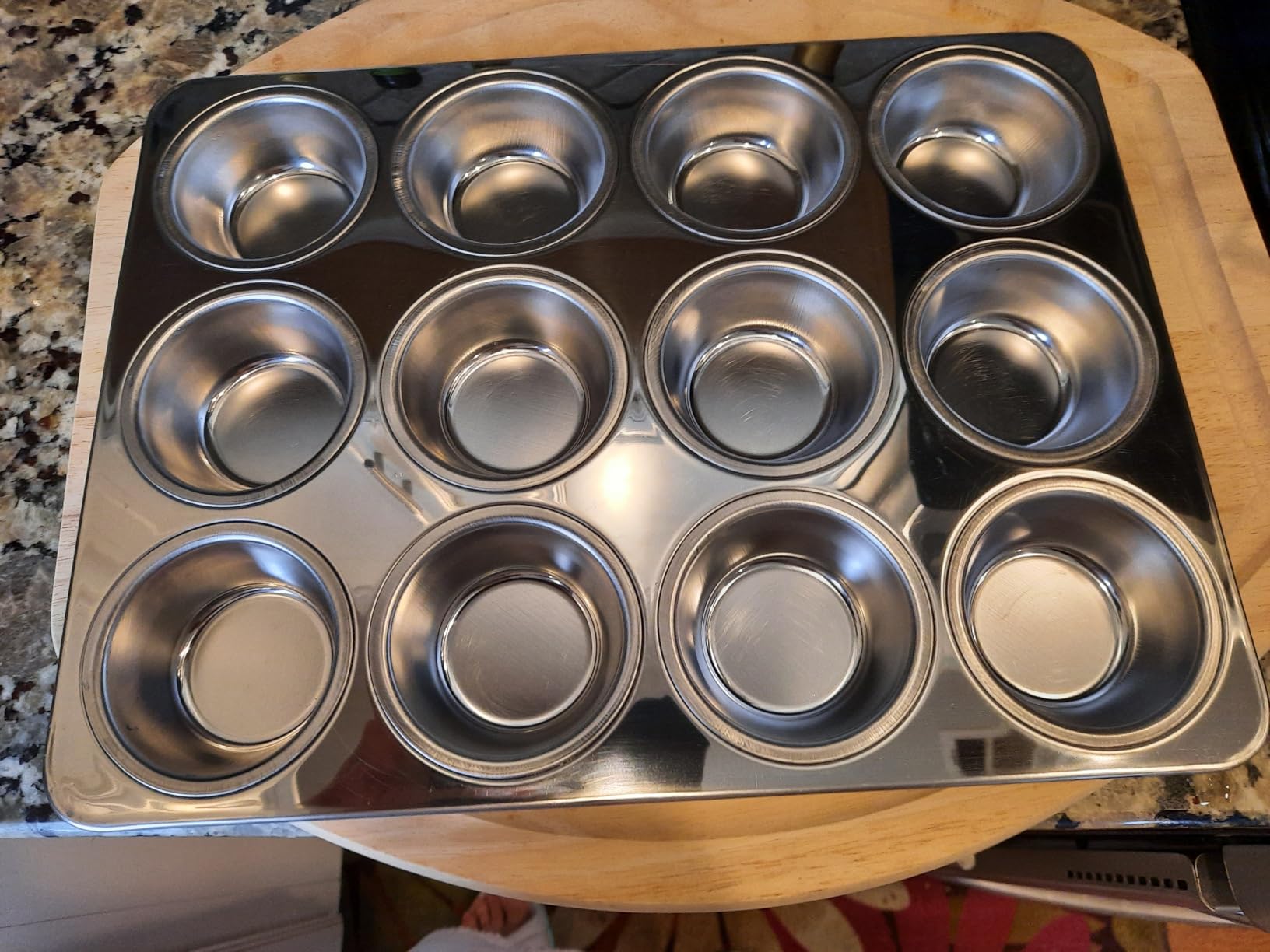 E-far Muffin Pan 12-Cup, Stainless Steel Cupcake Pan for Oven customer photo 1