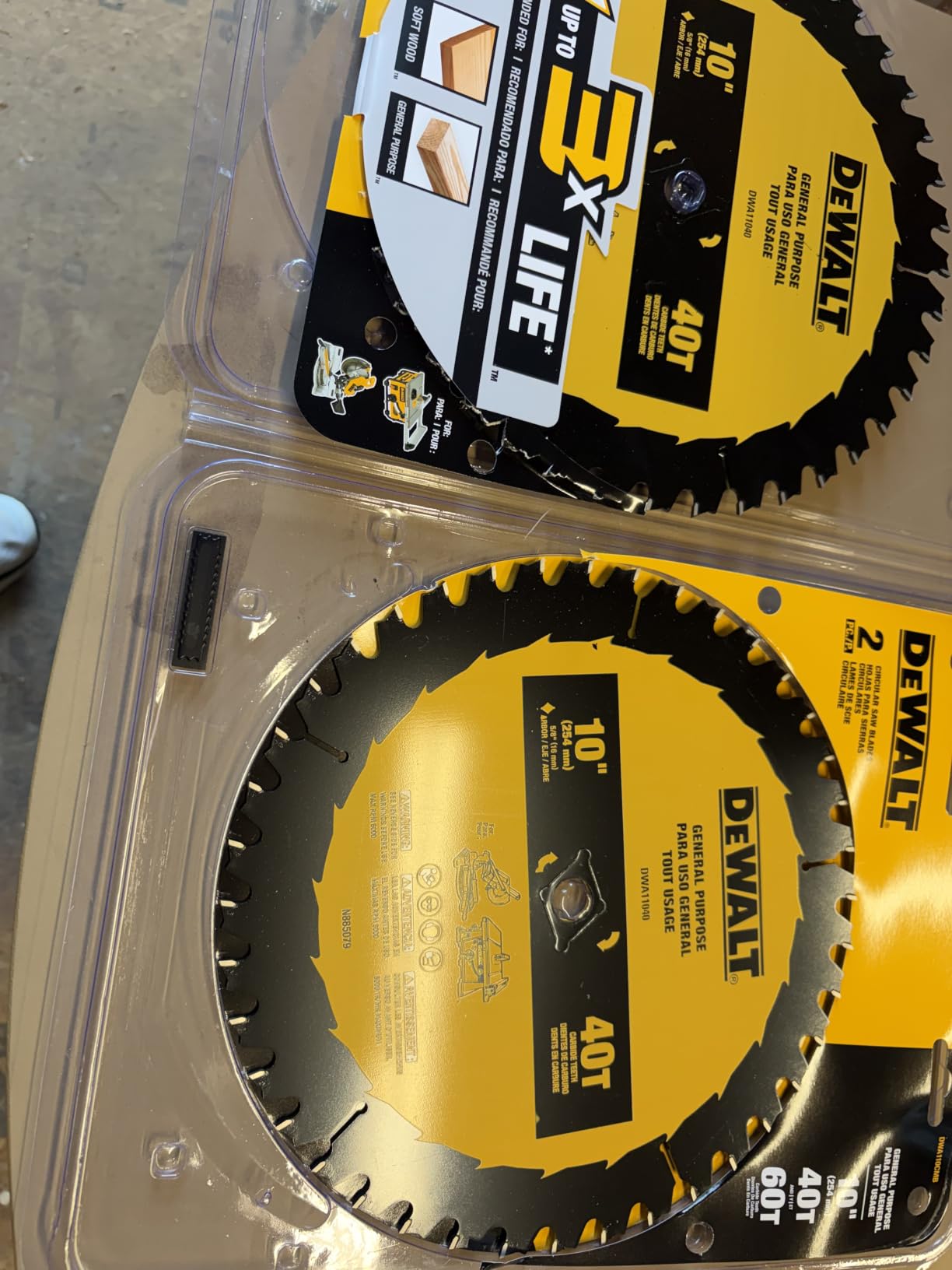 DEWALT Table Saw Blade, 10 inch, 80 Tooth, Fine Finish, Ultra Sharp Carbide (DWA11080) customer photo 1