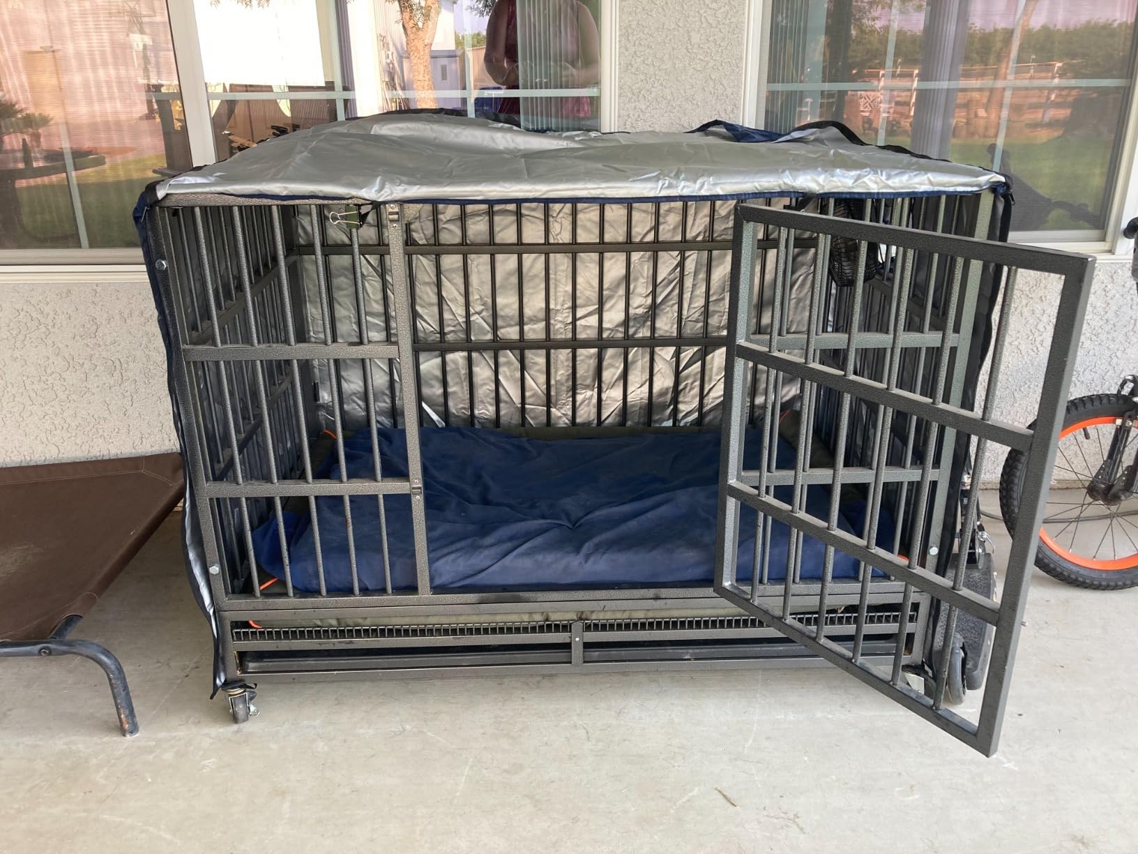 kefit Dog Crate Cover, Privacy & Light-Blocking Cover for Wire Dog Kennel/Cage, Fits Standard 54