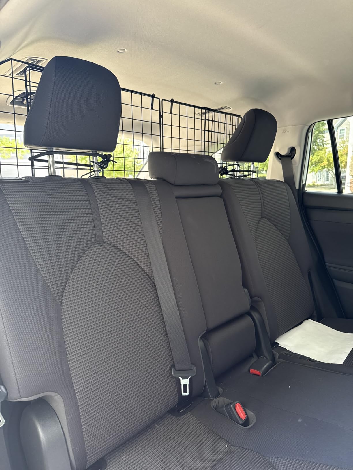 Dog Car Barrier for SUV Trunk Cargo Area, Foldable & Adjustable Car Divider and Cargo Gate to Keep Dogs in Back (Patent Design) customer photo 1