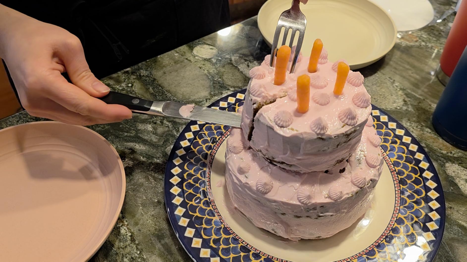 RFAQK 9 Inch Springform Pan Nonstick Leakproof - Spring Form Pan for Cheesecake with Removable Bottom, Include Spatula & 50pcs Parchment Paper, Recipe E-Book - Ideal for Baking Cakes, Pizzas, & More! customer photo 2