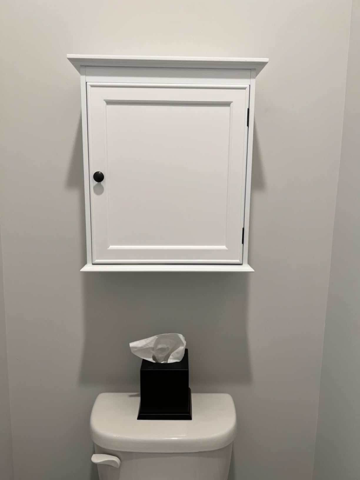 Spirich Small Medicine Cabinet, Bathroom Wall Cabinet Over Toilet, White customer photo 1