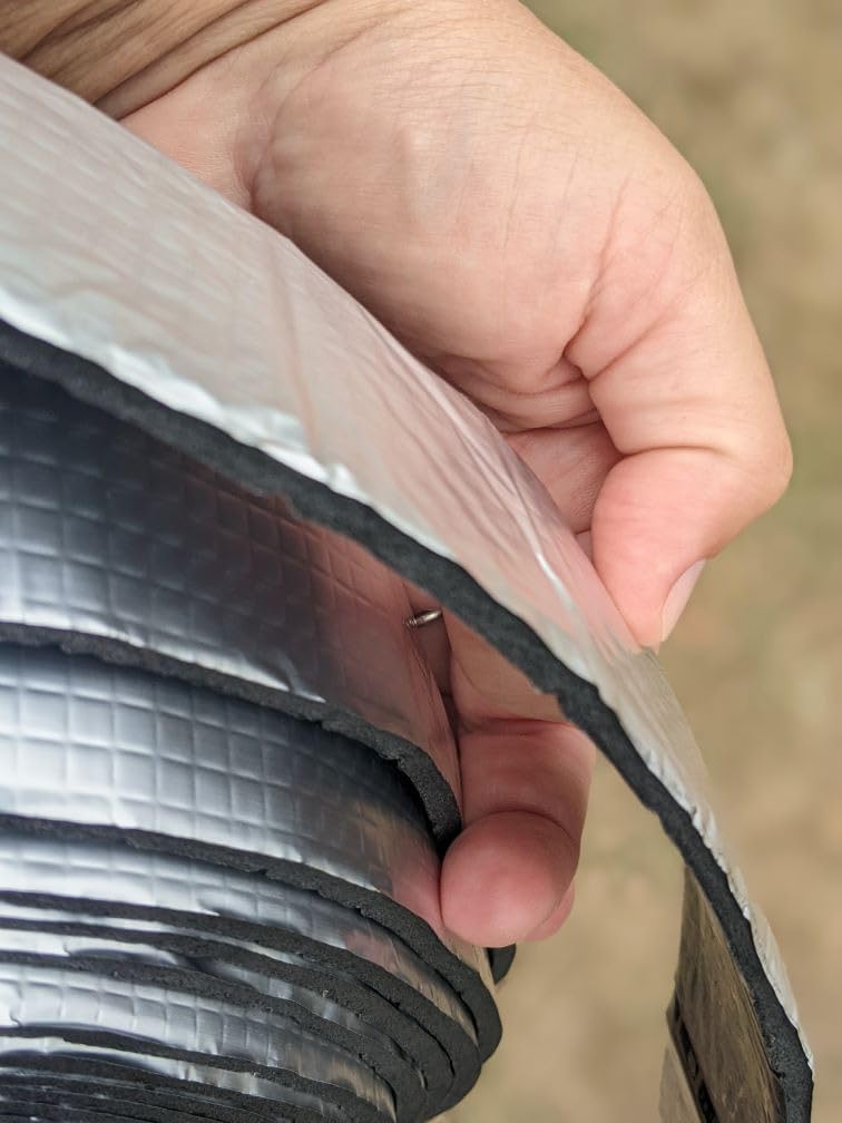 32.8 FT Pipe Insulation Wrap,Foil Pipe Wrap Insulation Tape Self Adhesive for Outdoor Indoor Pipe Insulation Wrap Freezing Weather (Black 1pack) customer photo 2