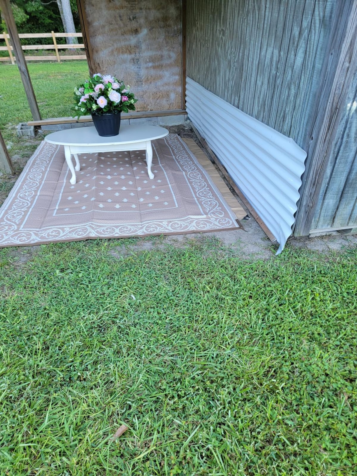 Pauwer Waterproof Outdoor Rug 5x8, Plastic Straw Patio Rug, Leaf Brown customer photo 1