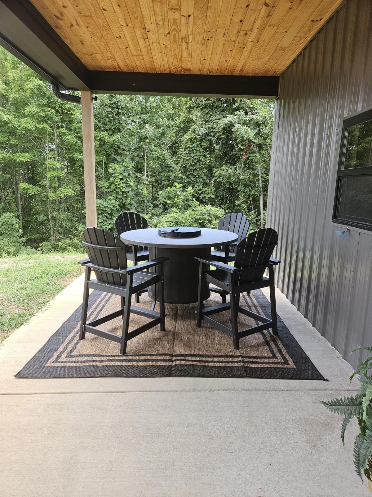 Luul Home Bordered Outdoor Rug 5x7 Washable Outside Carpet for Indoor Patio Porch Waterproof Easy Cleaning Non Shedding Area Rugs Dark Gray 5 x 7 customer photo 1