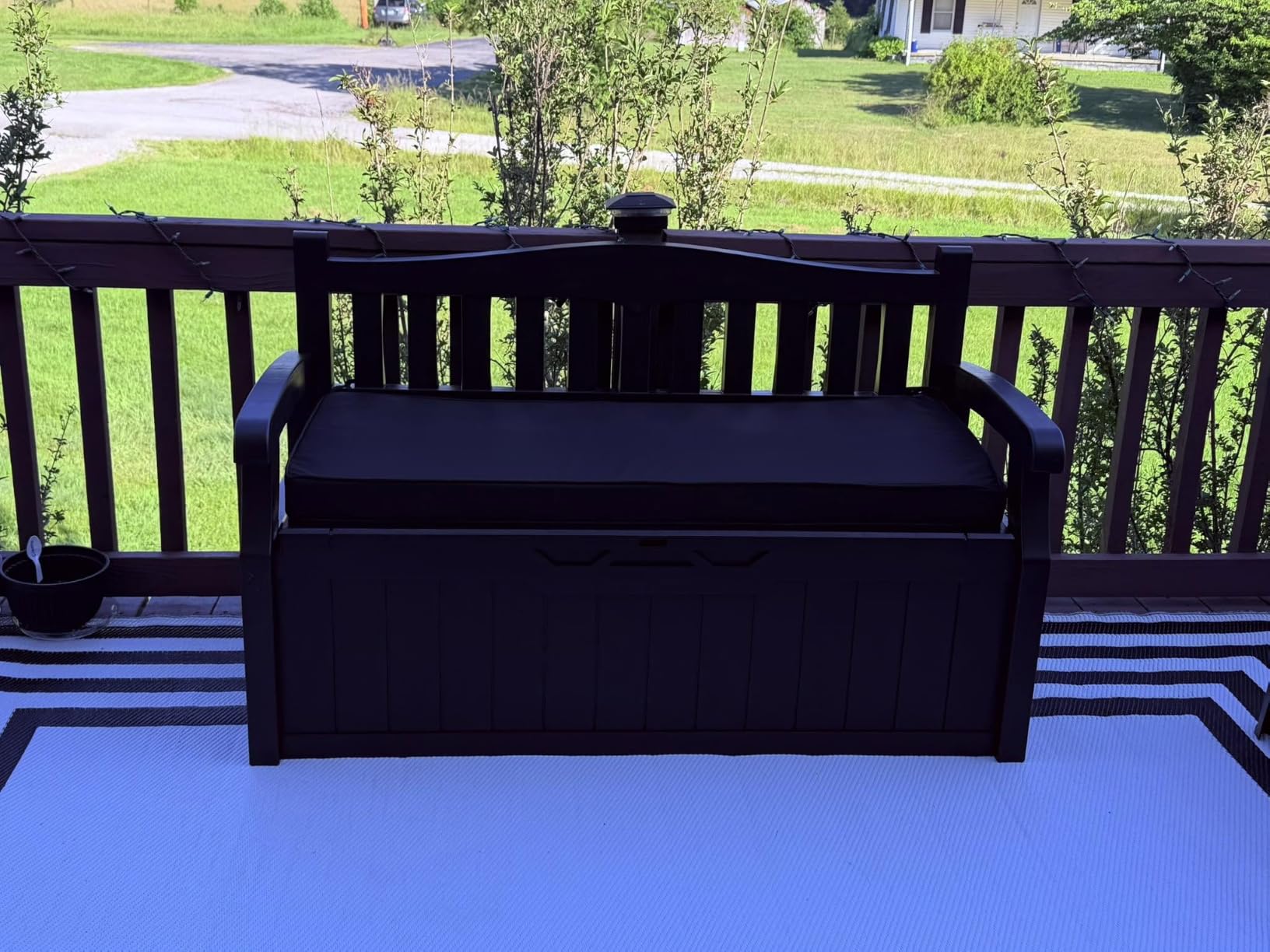Devoko 80 Gallon Storage Bench Deck Box Waterproof&Lockable customer photo 2