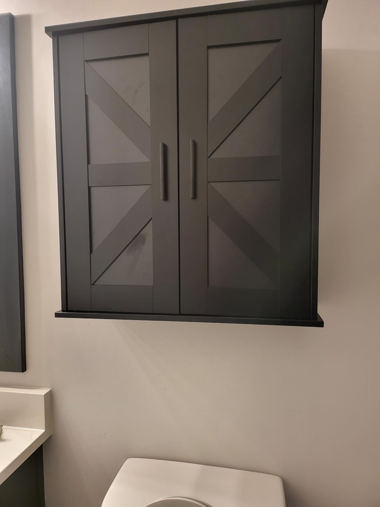Homleke Bathroom Wall Cabinet, Medicine Cabinet with Adjustable Shelves customer photo 1