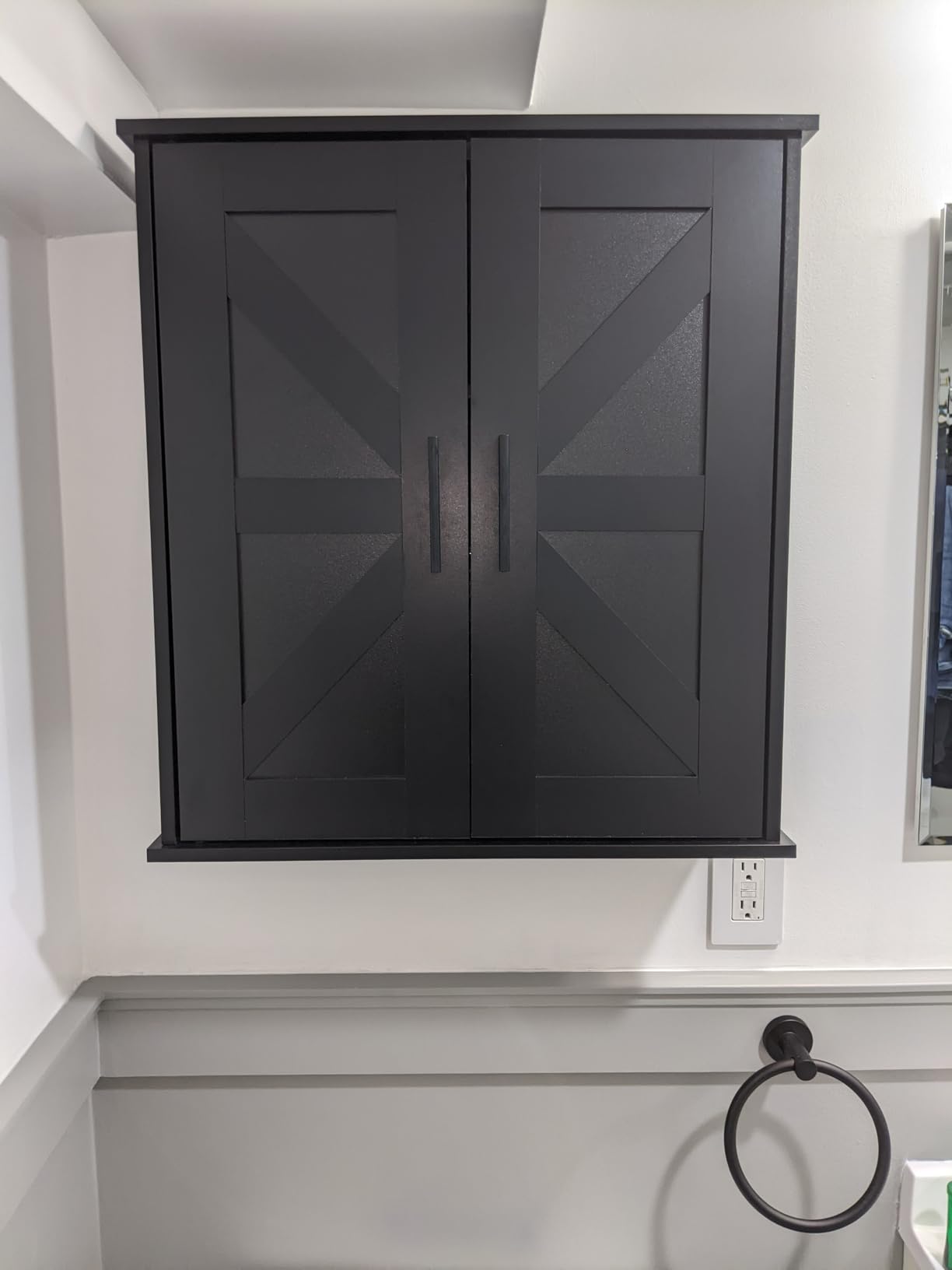 Homleke Bathroom Wall Cabinet, Medicine Cabinet with Adjustable Shelves customer photo 2