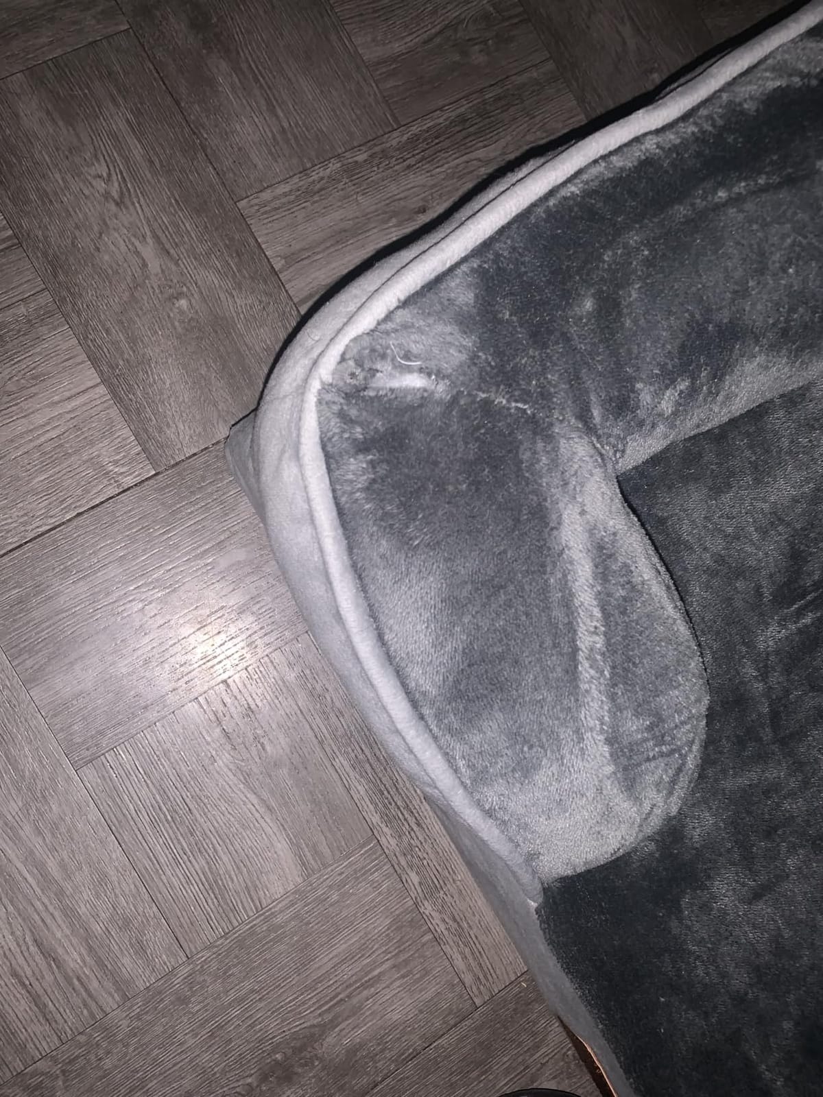 Spotted Play Orthopedic Dog Bed with Sides - Dog Sofa Beds for Small Dogs, Supportive Foam Pet Couch Bed with Washable Removable Cover, Waterproof Lining and Non-Slip Bottom, Grey - S customer photo 1