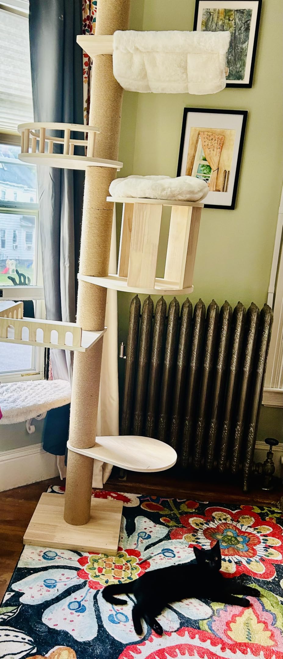 Aechonow 10.2ft Floor to Ceiling Cat Tree for Large Cats, Tall Cat Tower customer photo 2