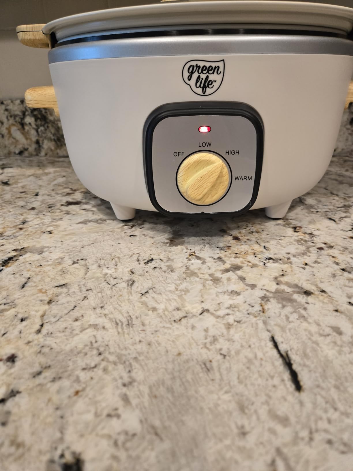 GreenLife 8QT Ceramic Nonstick Slow Cooker, Cooktop/Oven Safe, Black customer photo 2