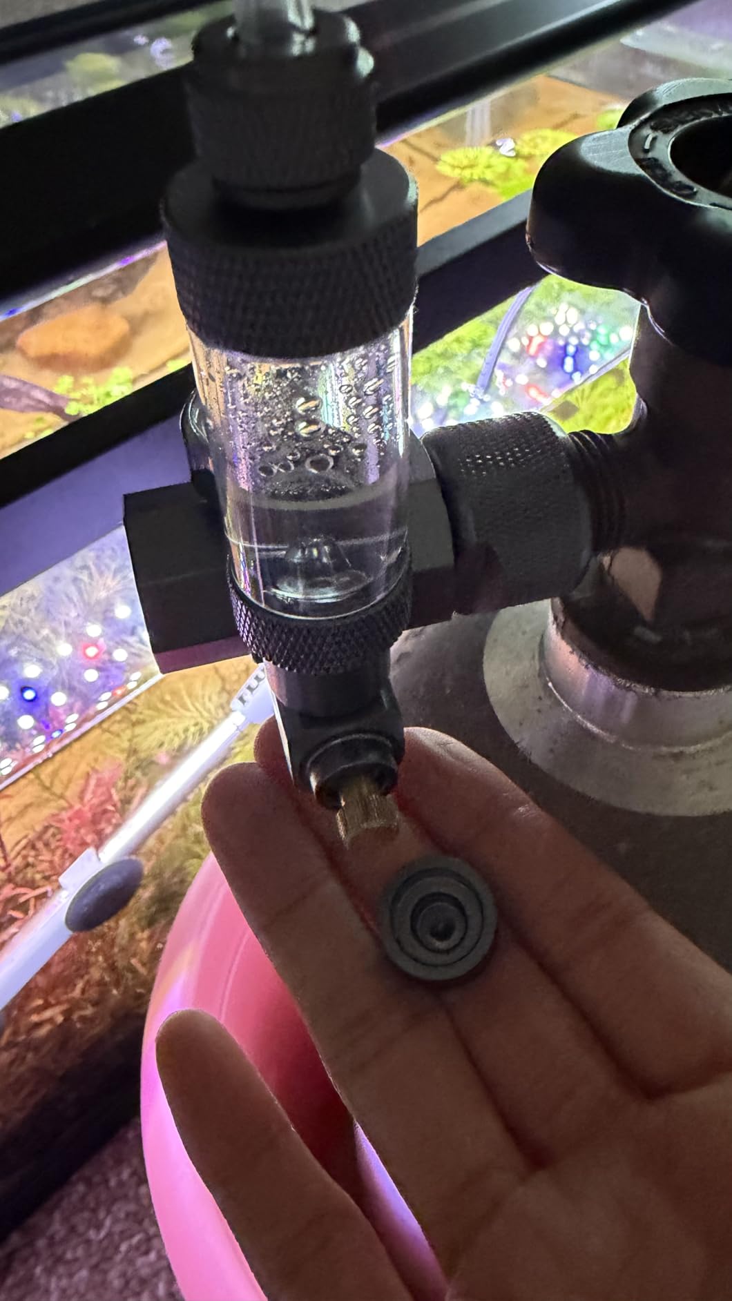 Aquarium CO2 Regulator, Mini Detachable Design, Complete with Bubble Counter and Check Valve Function for Establishing CO2 System in Aquatic Plant Tank customer photo 1