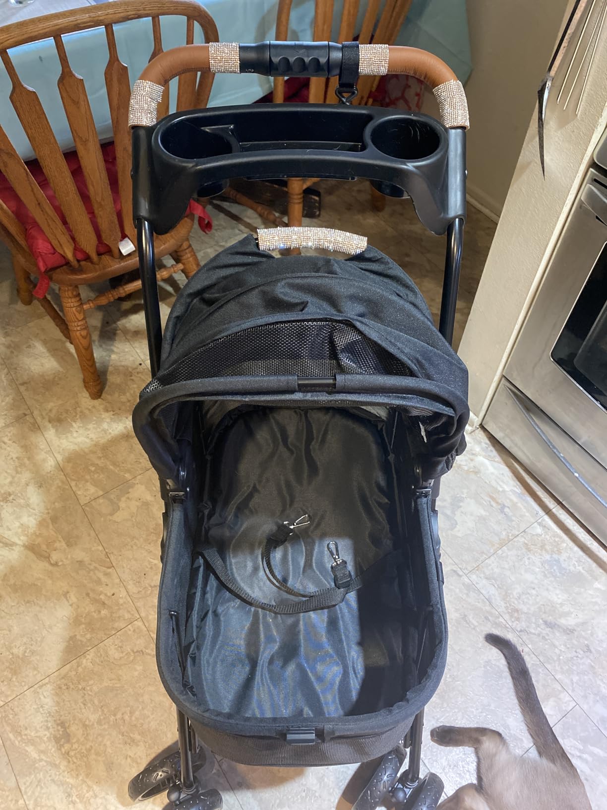 Zoosky 3 in 1 Dog Stroller, Folding Pet Stroller w/Removable Carrier customer photo 2