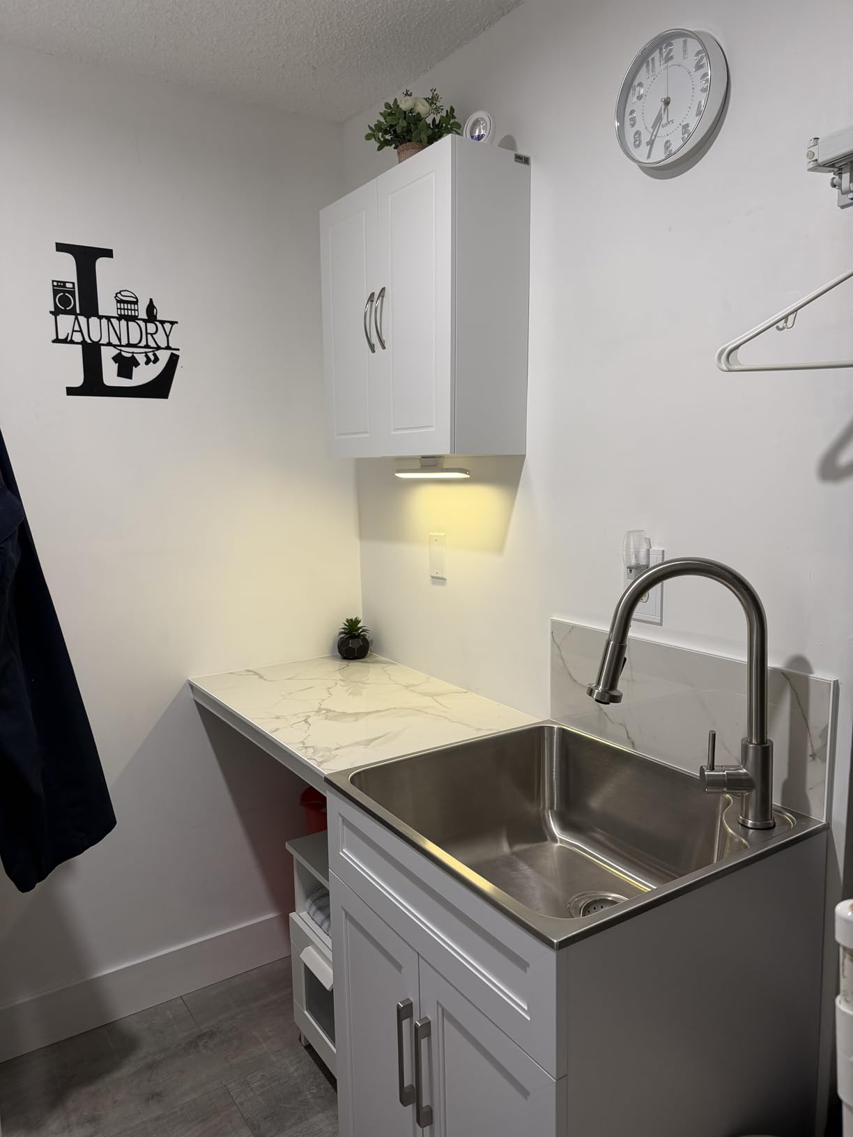 SoBuy Over Toilet Wall Mount Medicine Cabinet, Wall Size, White customer photo 1