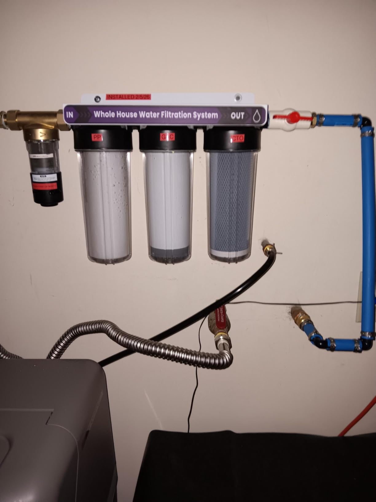 Frizzlife Spin Down Sediment Water Filter, 40/100 Micron,Built-in Scraper customer photo 2