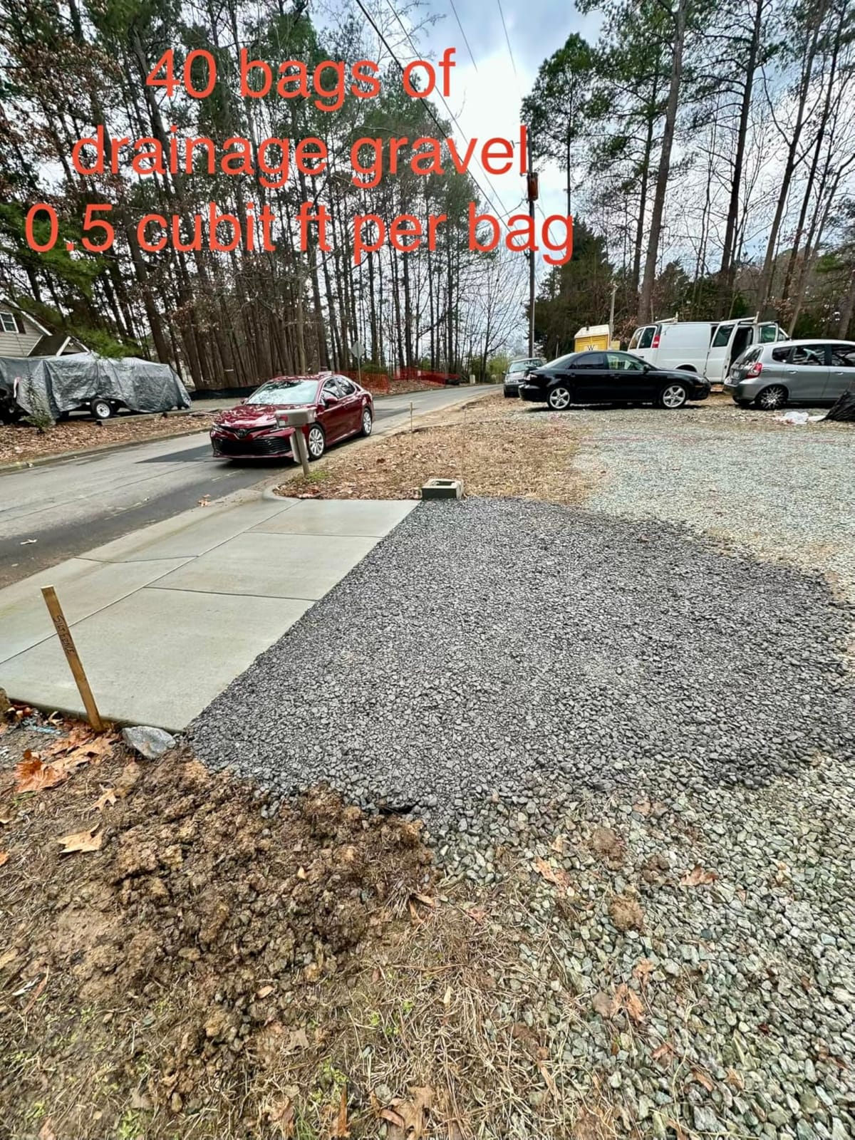 17.6 ft × 6.6 ft Ground Grid, 2 in Depth Geocell Gravel Grid customer photo 1