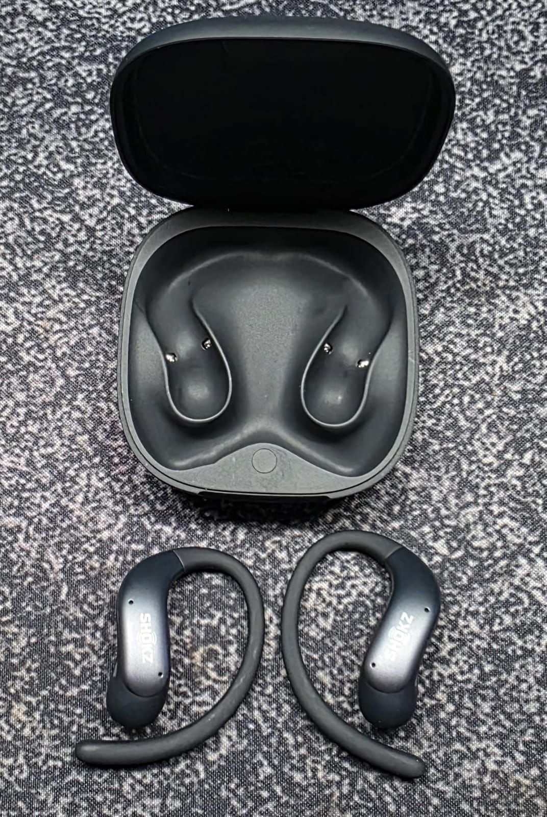 SHOKZ OpenFit Air 2, Open Earbuds, Black, Water Resistant, Secure Earhooks customer photo 2