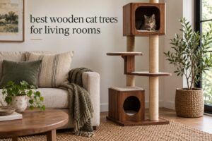 best wooden cat trees for living rooms
