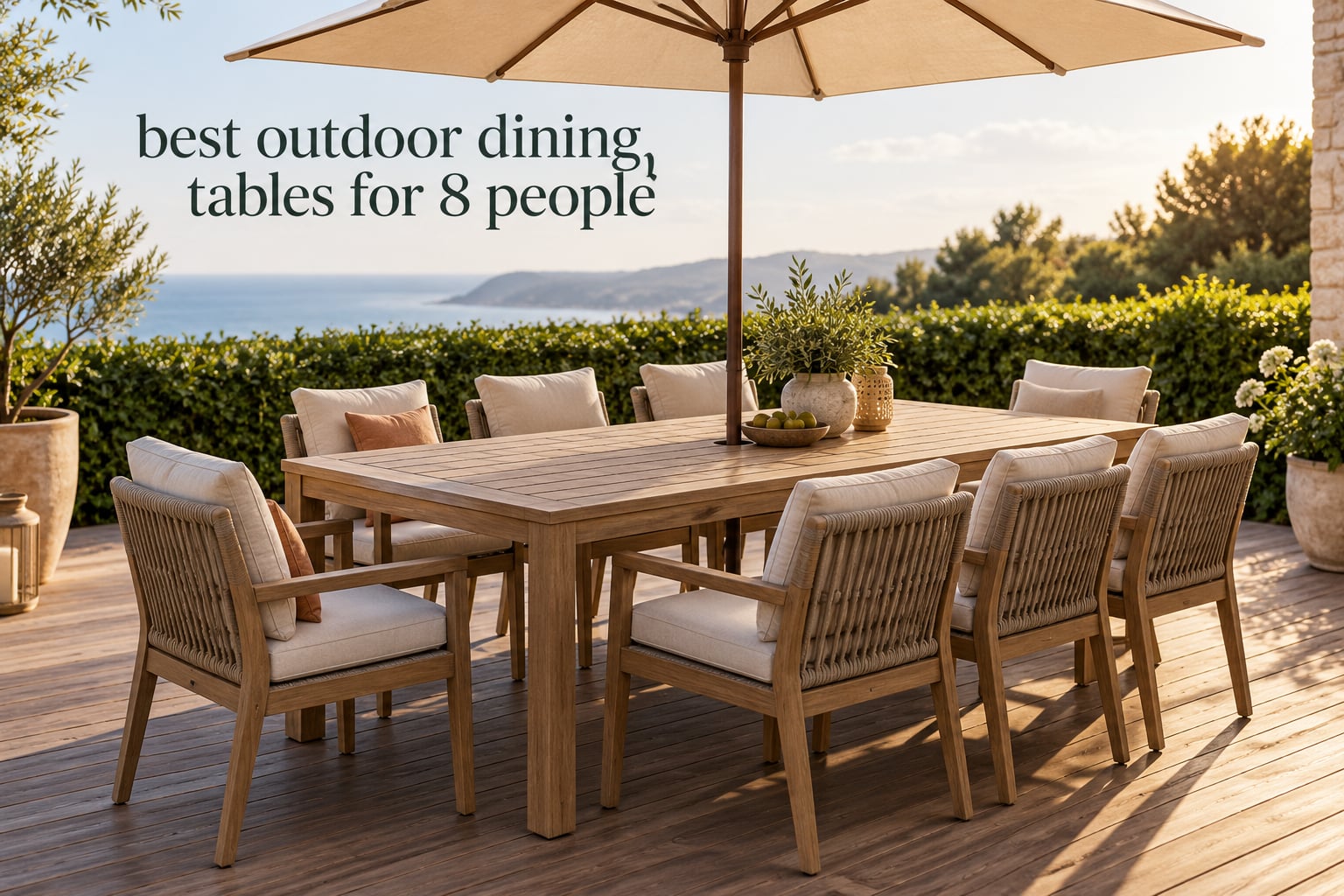 best outdoor dining tables for 8 people